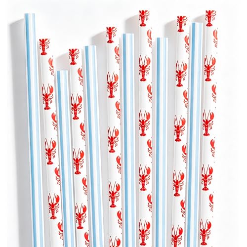 Pitillos de papel con diseño red azul blanco 200 pcs miniatura 1