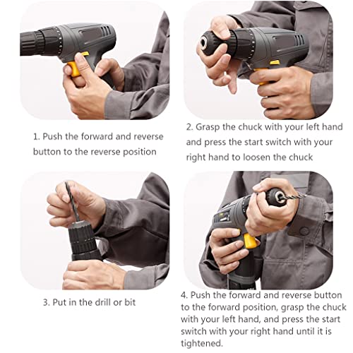 Equipment Wiederaufladbare Bohrmaschine 12V Lithium-Bohrmaschine Haushalts-Hand-Bohrmaschine Multifunktions-Bohrmaschine… – Bild 7