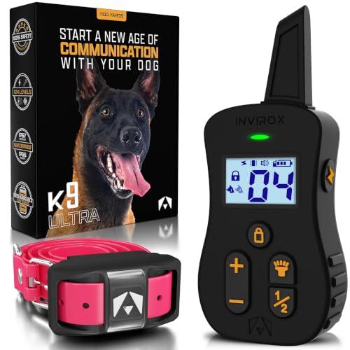 Image of INVIROX Ultra K9 E Collar for Large Breeds with 124 Training Levels