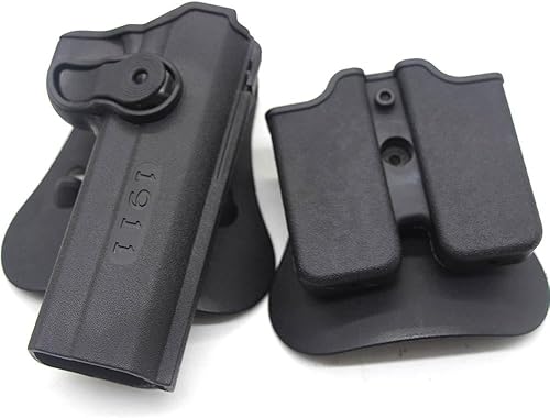 Miniatura 8 de 1911 OWB Holster - Funda de paleta 1911 5 pulgadas - Funda OWB para Colt 1911, Kimber 1911, S&W 1911, Taurus 1911, Remington 1911, Sig 1911, Rock