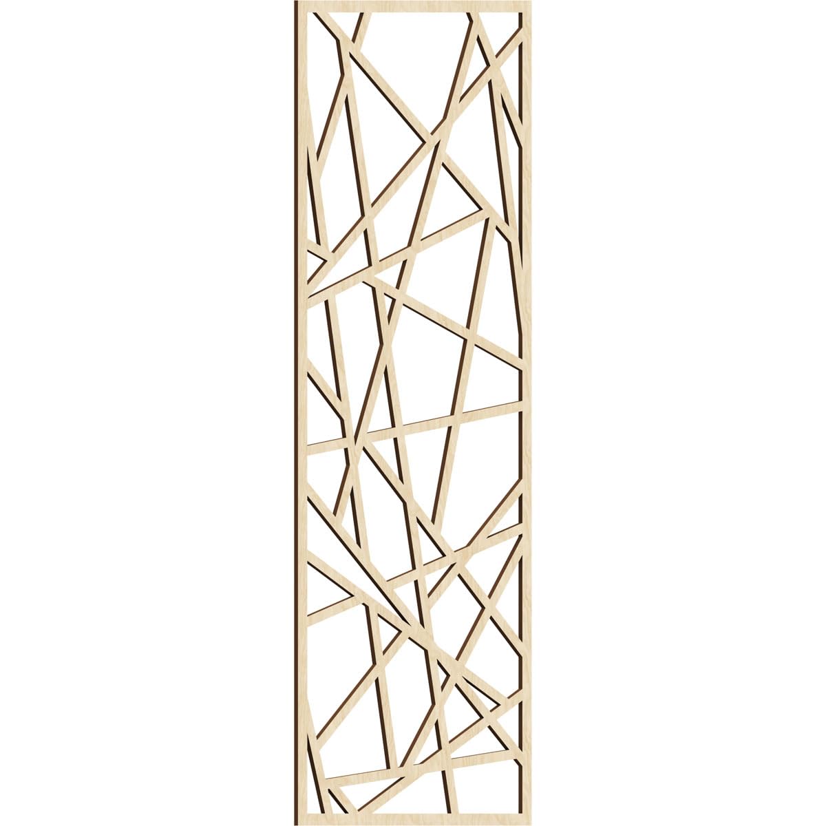 Conway Decorative Pierced Fretwork Wood Wall Panels, 29 3/8"W x 74 3/8"H x 3/8"T, Birch