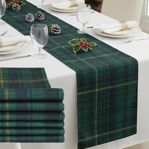Gilprop 6 Pcs 72 x 13'' Tartan Plaid Bear Babyshower