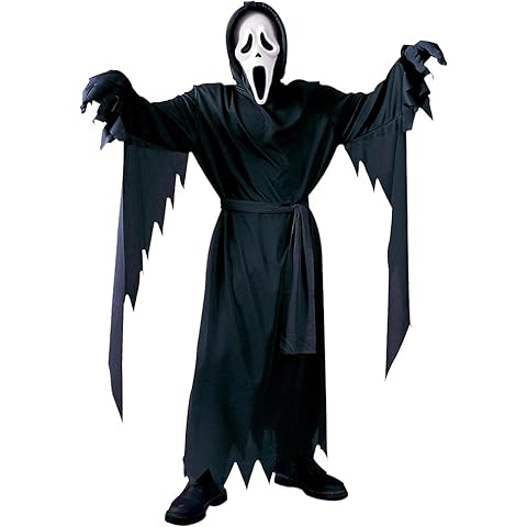 Halloween Scream Ghost Costume with Mask Cover