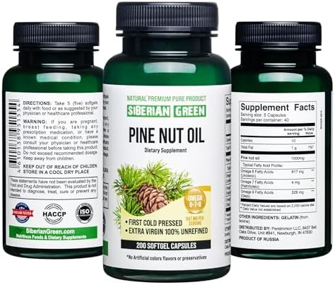 Siberian Pine Nut Oil - 100% Cold Pressed Extra Virgin - Siberian - View #6