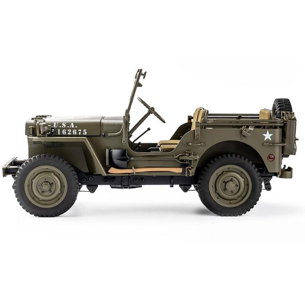 1/12 Telecomando Bugury Buggy per Willys Metal Model Auto Army Truck Auto Modello Auto Veicoli Bambini Gifting Car Collectibles Regalo di Natale Kit Modello Regalo