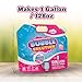 Bubble Solution Refill with Dispenser, Concentrated Bubble Liquid Makes 1 Gallon (128oz), Safe and No-Stain Formula for Kids, Easy-Pour Bubbles Refill for Machines, Blasters, and Guns