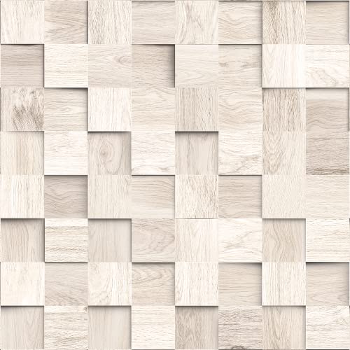 Papel de Parede Madeira Entrelaçada 3D