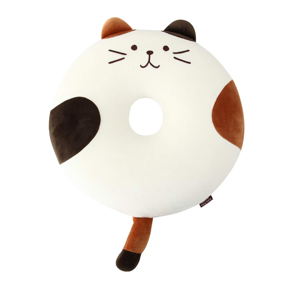Amazon.co.jp: 円座クッション ドーナツ型 座布団 腰当 猫 ねこちゃん