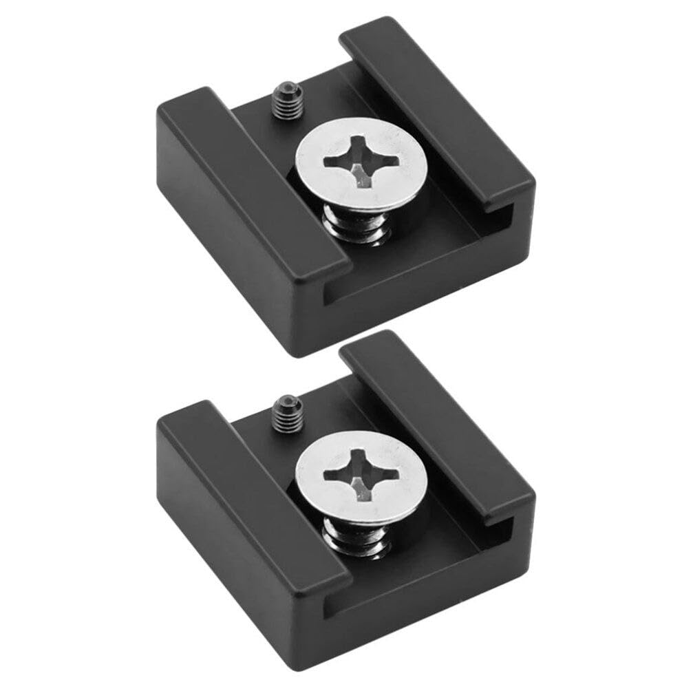 Housoutil 1 Set 1/4 Hot Shoe Mount Adapter Hot Shoe Bracket with Screw Camera Hot Shoe Extension Adapter