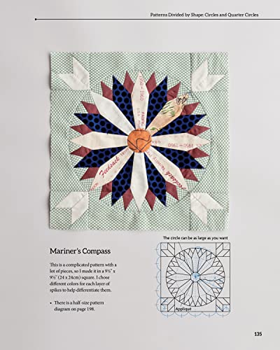 180 Patchwork Quilt Blocks: Experimenting with Colors, Shapes, and Styles to Piece New and Traditional Patterns (Landauer) Japanese Quilting Design Elements - Animals, Geometric, Florals, and More - Image 8