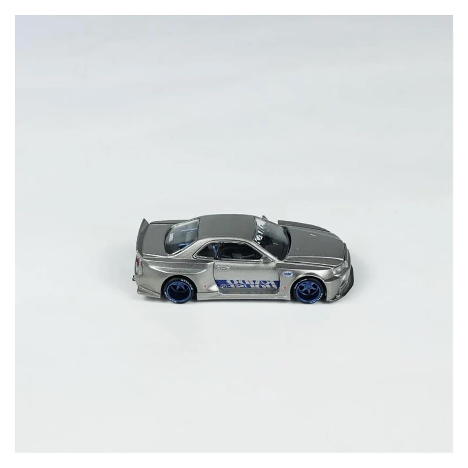 Metallo Scala Replica 1 64 Per Nissan Gtr R34 Modello di auto simulata pressofuso Collezione decorazioni per la casa Hobby Veicoli Giochi Set