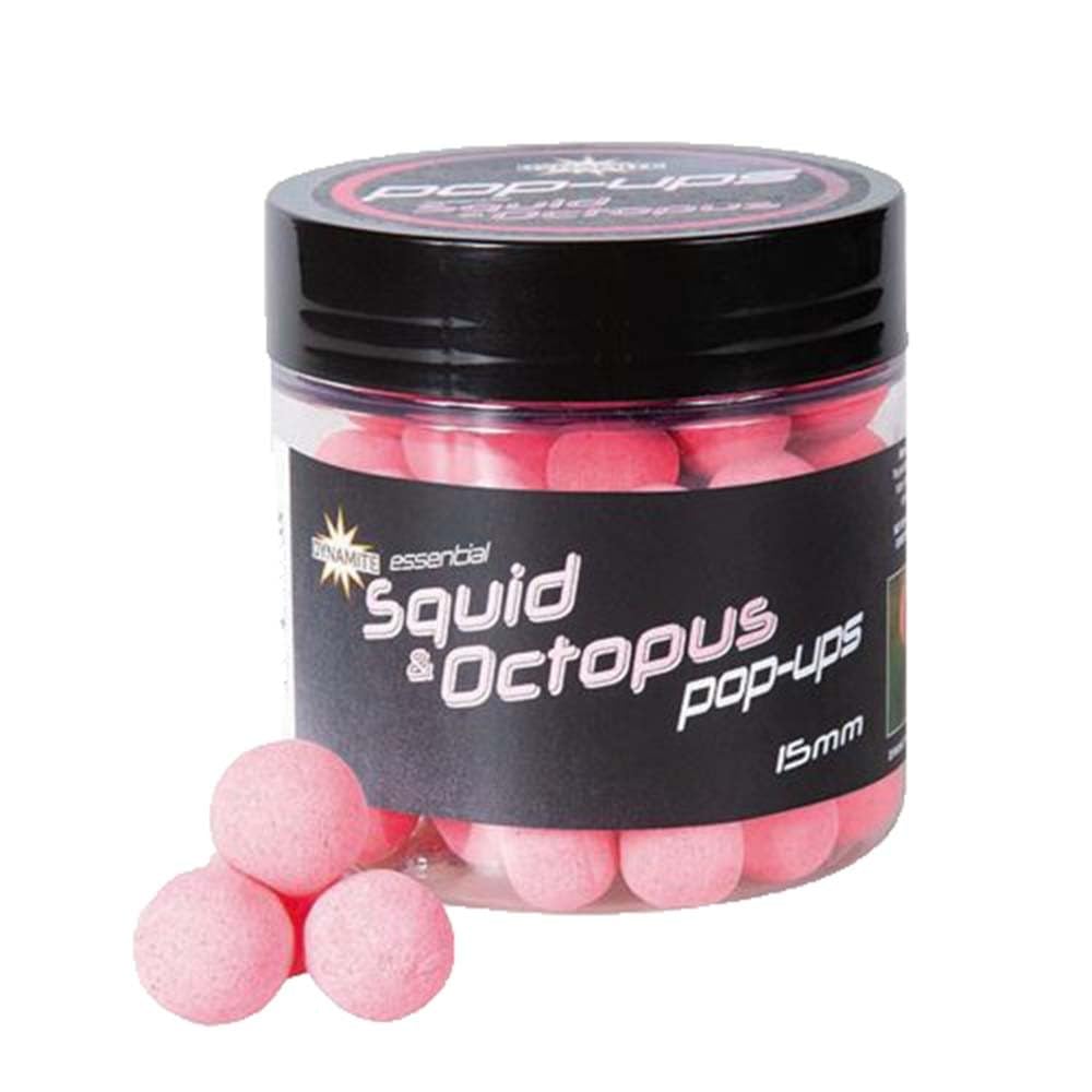 DynamiteBaits Bouillettes Squid + Octopus Fluro Popup, 78 g, D.15 mm, DY1611, ADY041611