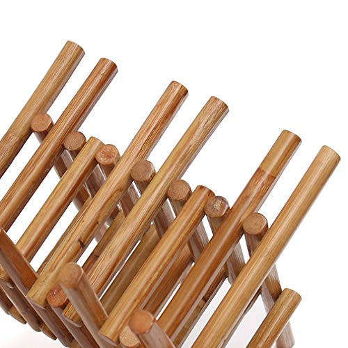 Soporte de vino de madera para 6 botellas 28.5x20.5x23cm miniatura 6