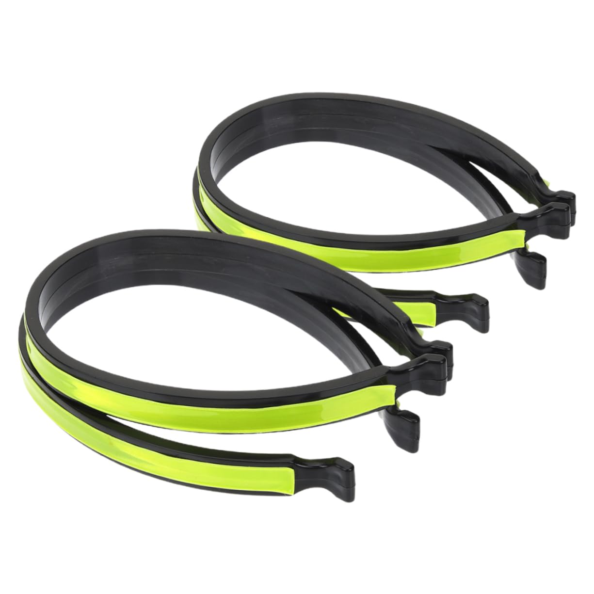 BESTonZON 4Pcs Reflective Trouser Clips for Cycling Night Visibility Bike Accessory Elastic Design for Easy Use Daily Riding Decor for Bicycles Motorcycles