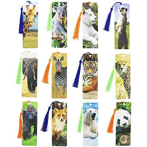 Tassel Bookmark, Wildlife Animal Designs (72 Pack) #TOP19