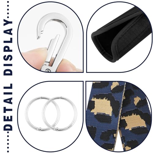 Image of Strap Wrap for Bogg Bag, Accessory for Bagg Bag, With Adjustable Shoulder Leopard Print Crossbody Strap