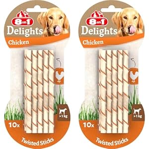 8in1 Delights Twisted Sticks Chicken, 10 Stück