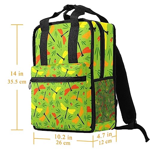 Cartable libellules avec bretelles réglables pour soulager le dos
