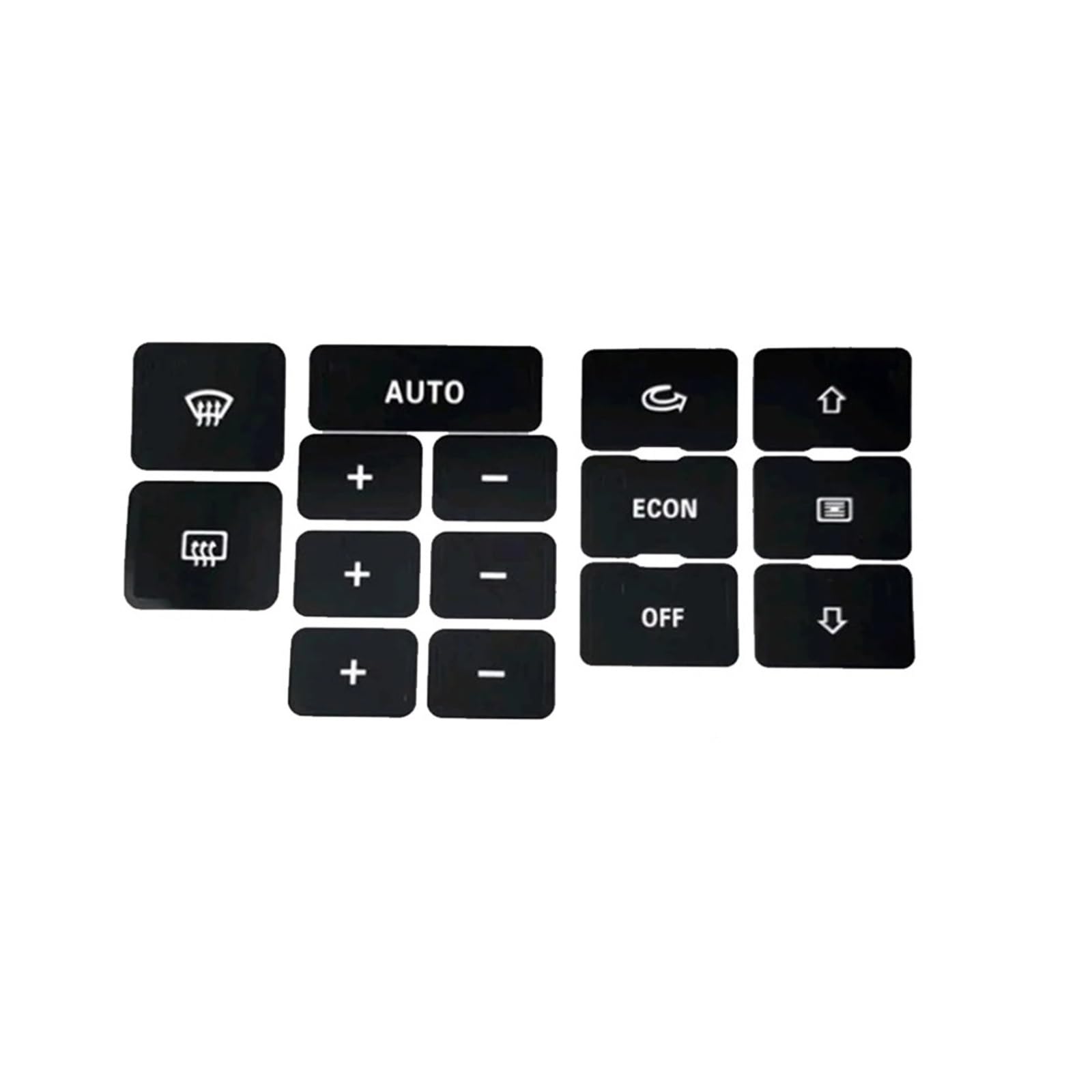 Button Repair Stickers Compatible with A6 for C5 1pc Car Interior Black Decals Climate Air Condition Heater Control Button Repair Sticker