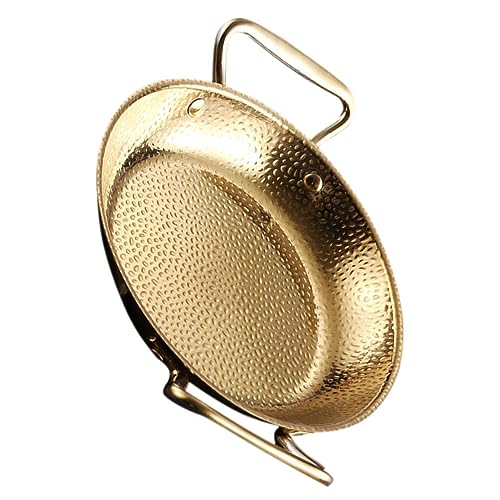 VINTORKY Multi-functional Paella Pan Double Handle Stainless Steel Pot Household Cooking Pot Safe Long-term Use