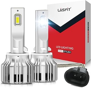 LASFIT 880 881 896 886 LED Fog Light Bulbs, 6000K Cool White 892 893 894 898 899 885 LED Fog Lamp Super Bright 50W 5000LM Plug and Play, Non-Polarity