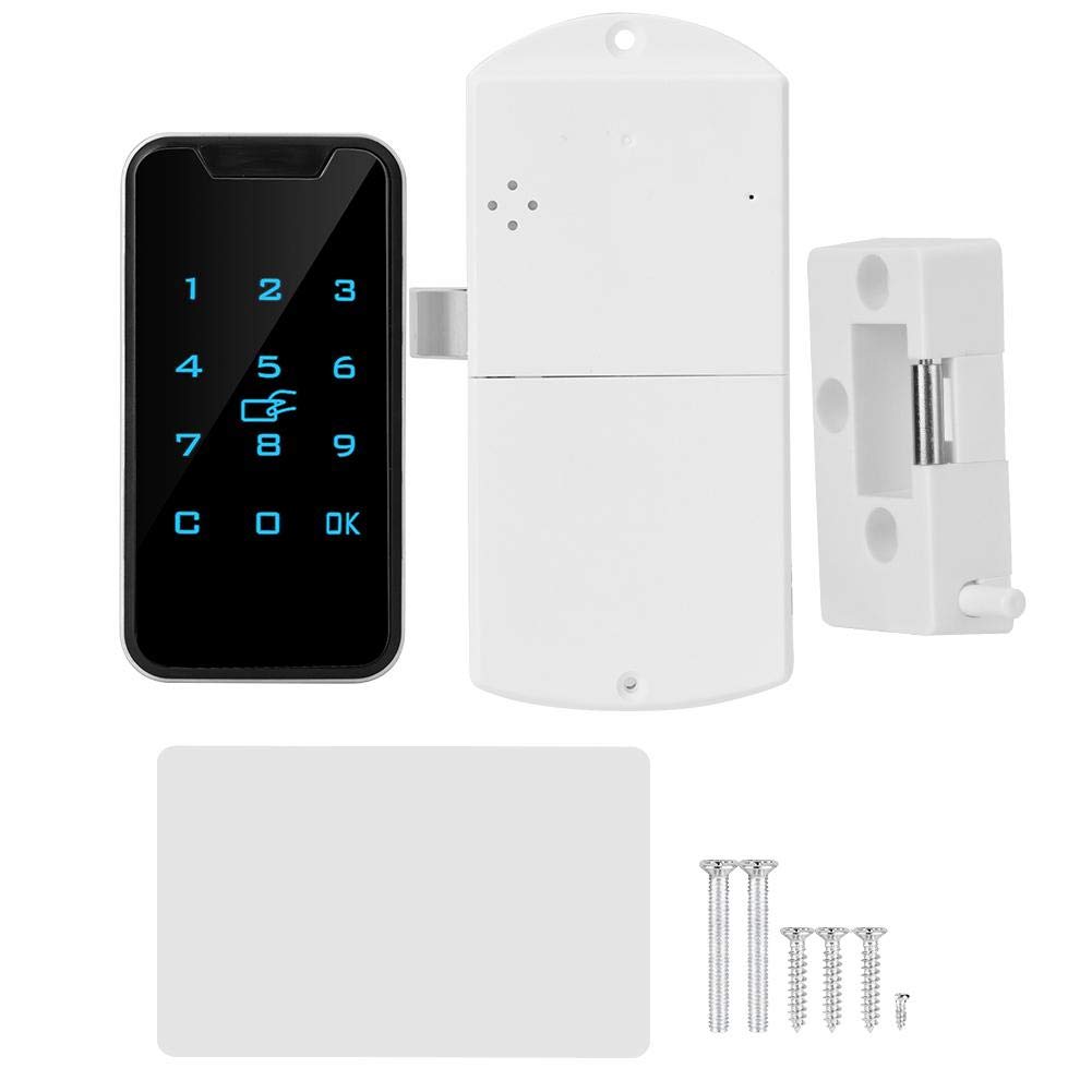 Serrure électronique à code numérique intelligent avec clavier tactile pour armoires et classeurs - Dispositif de sécurité haute sensibilité avec fonction de déverrouillage d'urgence USB