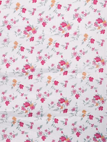 Image of Garden Vareli Floral Print Chiffon Saree