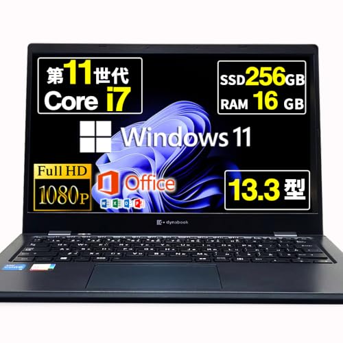 �y�����ςݕi�z �m�[�g�p�\�R�� ���� dynabook G83 13.3�C���` �t��HD Core i7-1185G7 ��11���� ������16GB Windows11 Office 2021���� �J���� Wi-Fi6 type-C PC �p�\�R�� (SSD