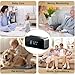 MEBAO Hidden Camera with Alarm Clock & Bluetooth,Ultra 4K HD Wireless Indoor Camera for Home Security,WiFi Mini Nanny Cam with Night Vision,Motion Detection,Remote Live Stream