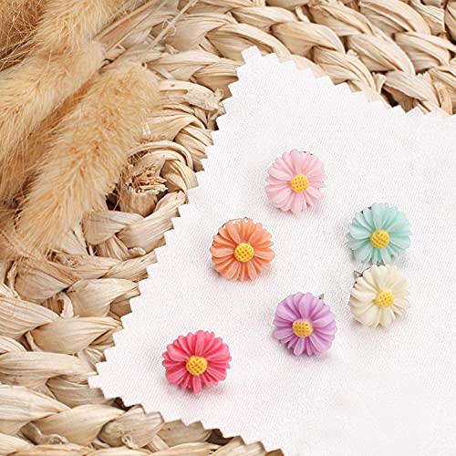 30 Pieces Flower Pushpins Flower Thumb Tacks Decorative Floret Push Pins Colorful Floret Thumbtacks For Photo Wall, Feature Wall, Whiteboard, Cork Board, Map, Bulletin Board, Office Or Home #TOP3