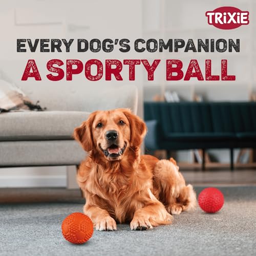 Image of TRIXIE Sport Ball Natural Rubber Toy with Sound for Pet Dog /Cat,o 7 cm