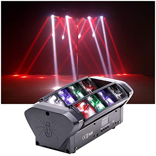 OLOAXOLX Luces De Discoteca Cabeza Móvil - Cabeza Movil Led Activación De Sonido, DMX 512/7/15CH...