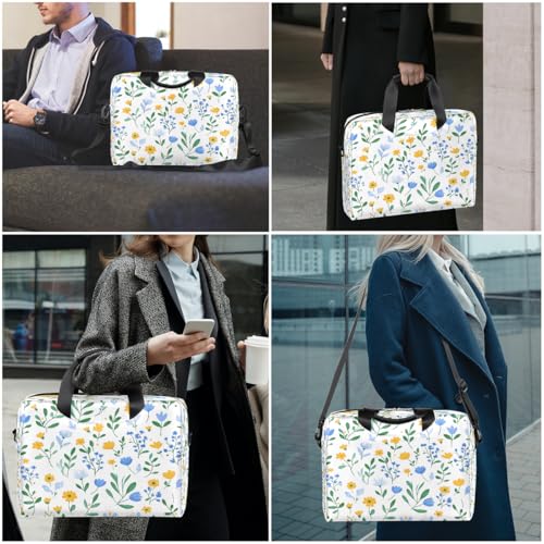 Bolso para laptop de 16 pulgadas con diseño floral acuarela miniatura 7