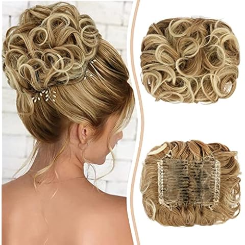 Sofeiyan Wavy Curly Hair Bun Extensions Cover