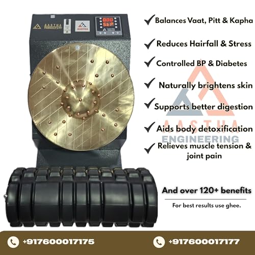Image of AASTHA ENGINEERING Ayurvedic Kansya Acupressure Therapy Massage Machine with Digital Display, Metal Body (29 Acupressure point)
