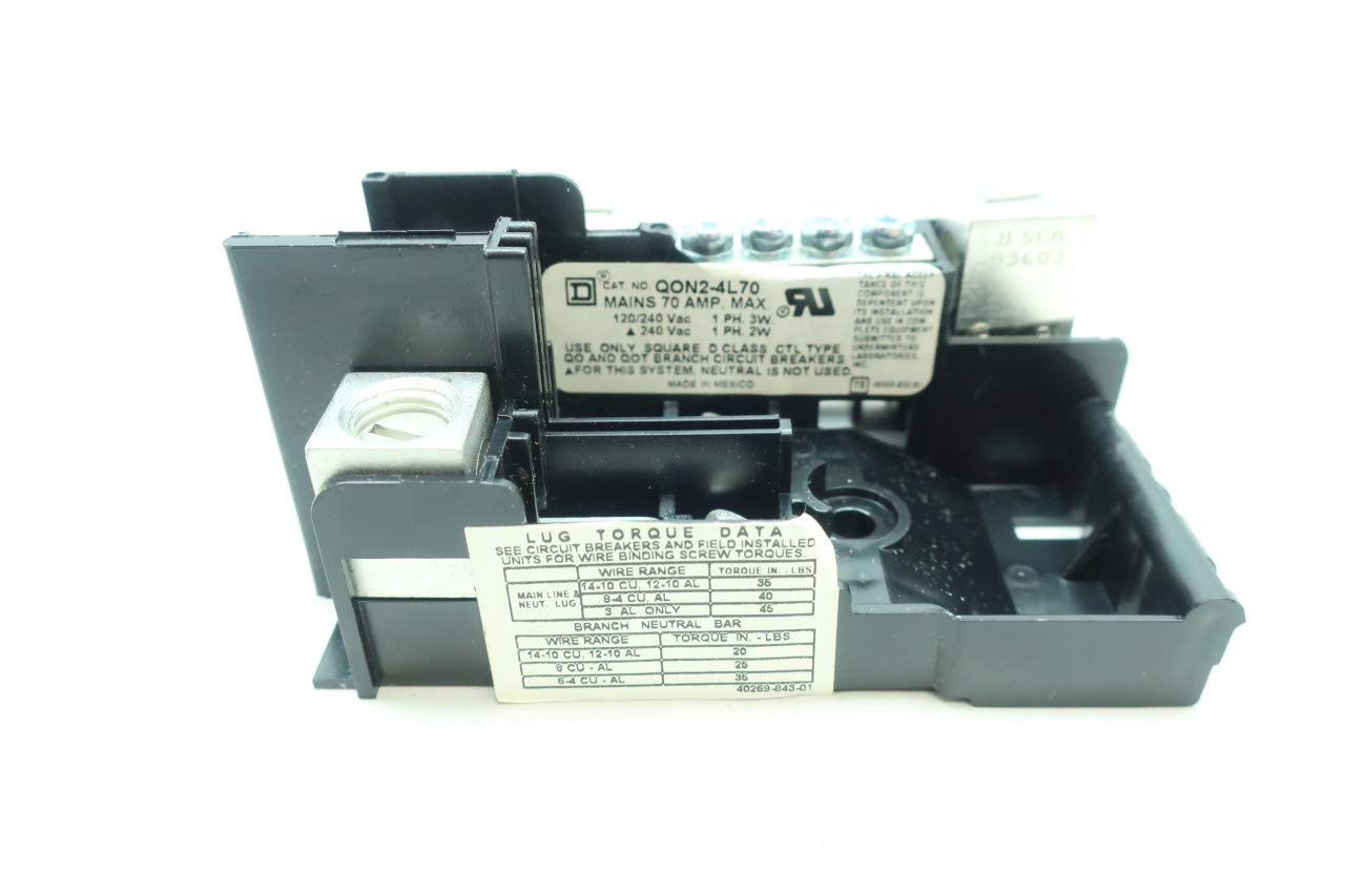 SQUARE D QON2-4L70 MOUNTING Base 70A 120/240V-AC