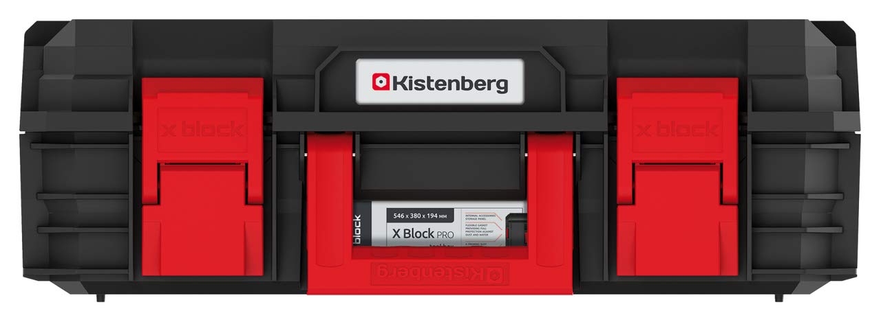 Kistenberg Gereedschapskist, versterkte constructie, draagvermogen 50 kg, compartimenten en verdelers, 546 x 380 x 194 mm Kistenberg Gereedschapskist, versterkte constructie, draagvermogen 50 kg, compartimenten en verdelers, 546 x 380 x 194 mm