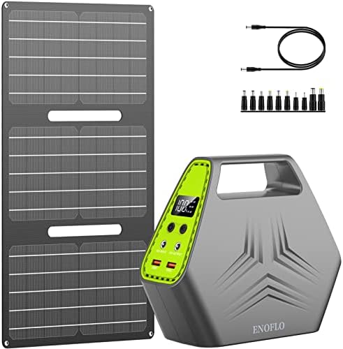 Portable Power Station 97Wh Portable Laptop Chargers with 30W Portable Foldable Solar Panels Charger For Outdoor Camping Solar Battery Chargers