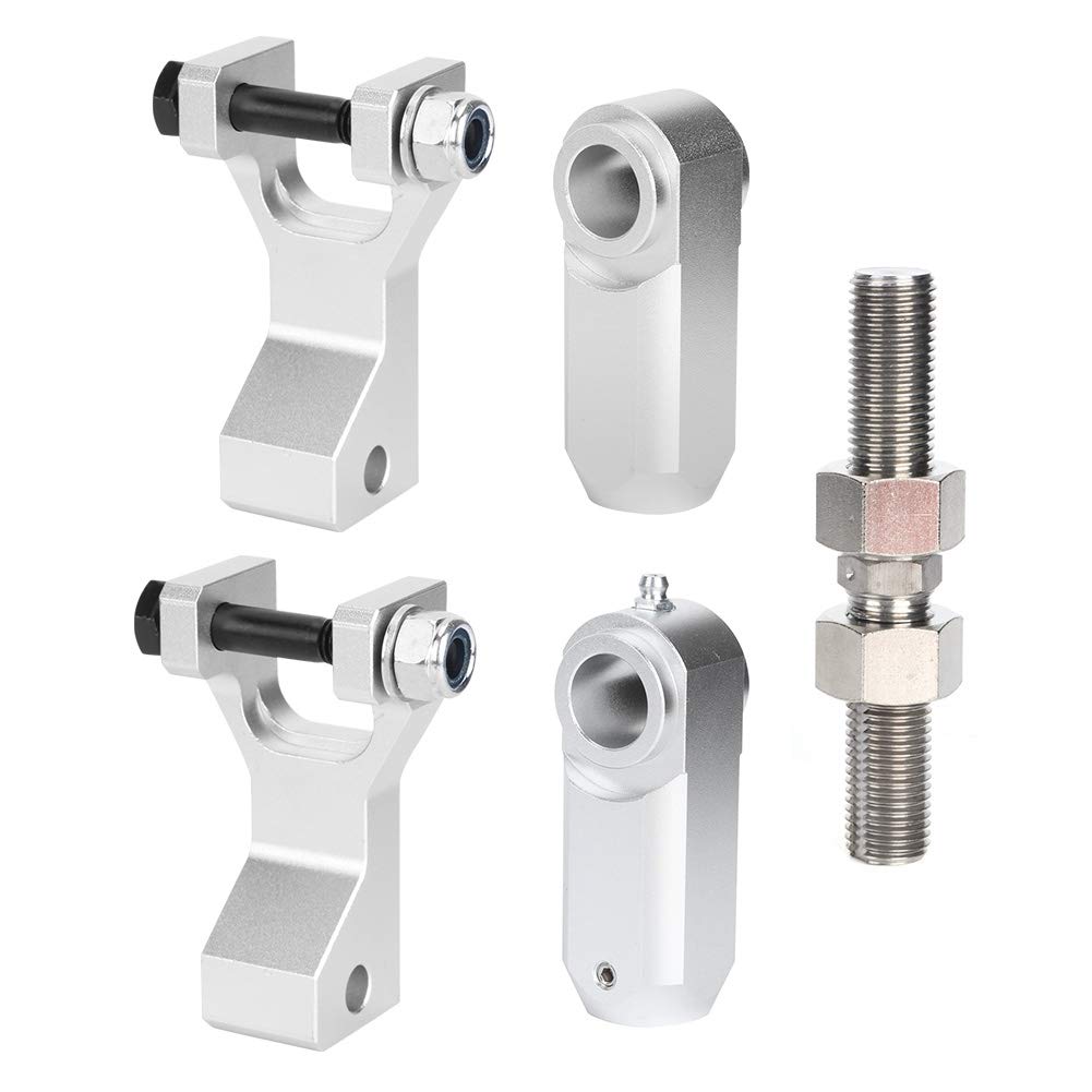Kit di abbassamento del telaio, kit di collegamenti di abbassamento delle cadute regolabili adatto per Raptor 350 350R 660 660R 700 700R(Argento)