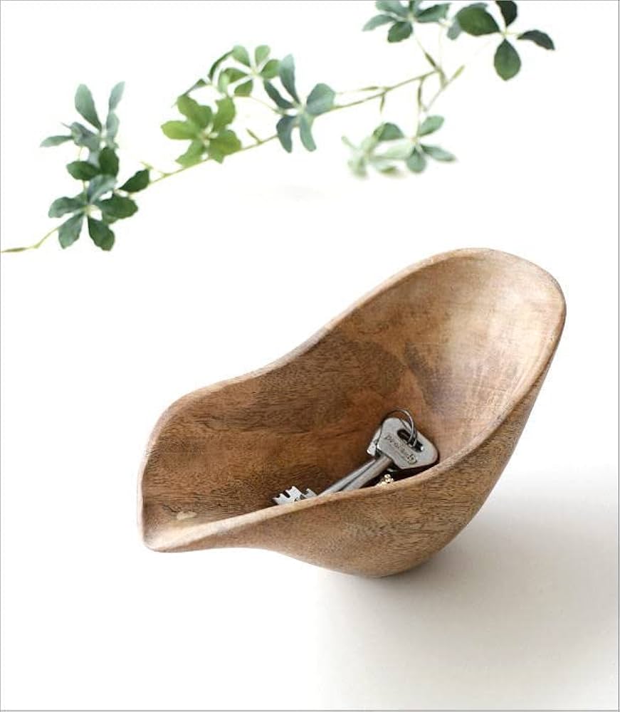 Amazon.co.jp: ボウル 木製 小物入れ おしゃれ バード 小物置き