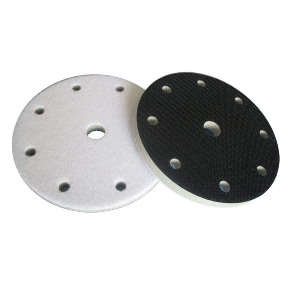 Almohadilla de interfaz de alta densidad 6"9 agujeros 150 mm Almohadilla de lijado de protección y amortiguación - Gancho y bucle