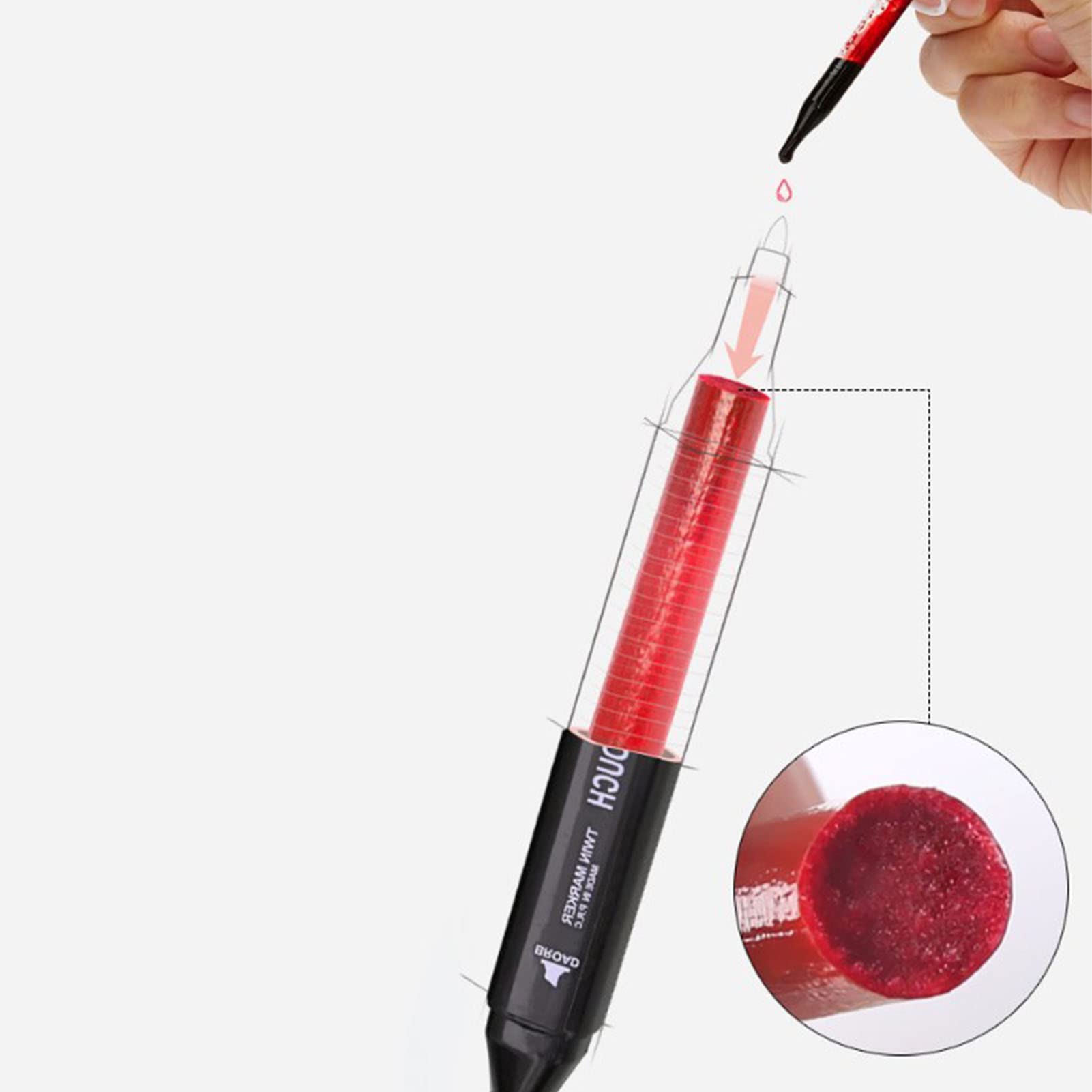 80 Farben Alkohol-Marker, Doppelspitzen-Marker-Set, schwarzer Stiftkörper, DIY-Farbmischung, tragbare Kunst-Farbmarker-Set zum Malen, Zeichnen, Zeichnen