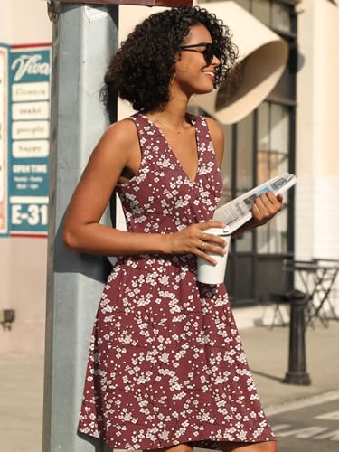 Image of CATHY 2026 Womens Casual Dress Summer Sleeveless Dresses V Neck Wrap Sexy Sundress with Pockets S-2XL