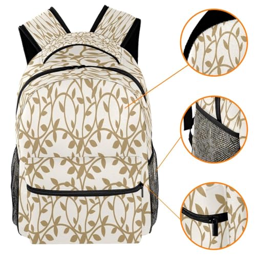 Sac à dos d'école multicolore botanique pour filles et garçons - 3