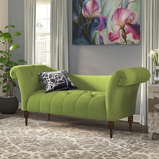 Image of Rosewood 2-Seater Settee Sofa Diwan Couch for Home and Living Room