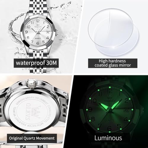 OLEVS Women Watch UK Business Dress Small Stainless Steel Ladies Dress Wrist Watch Analog Quartz Date Waterproof - Image 7