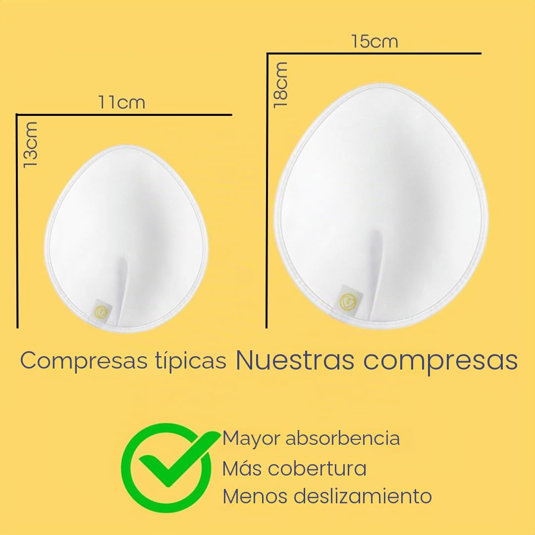 First Days Maternity - Almohadillas reutilizables para el pecho - Almohadillas de tamaño extragrande, paquete de 6 almohadillas lavables para lactancia, algodón orgánico (paquete de un paquete)