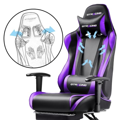 GTRACING Gaming Chair with Footrest GT002F の商品画像 6