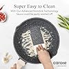 CAROTE 12 Inch Nonstick Deep Frying Pan with Lid, 5.5 Qt Jumbo Cooker Saute Pan with Pour Spout, Skillet Induction Cookware, Non Stick Cooking Pan PFOA Free, Classic Granite #4