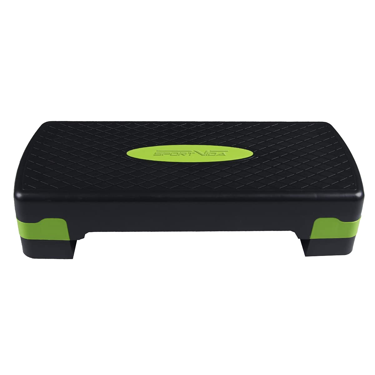 SportVida Stepper regolabile in altezza per la casa, trapuntatura aerobica, 2 livelli, superficie antiscivolo, altezza 10/15 cm